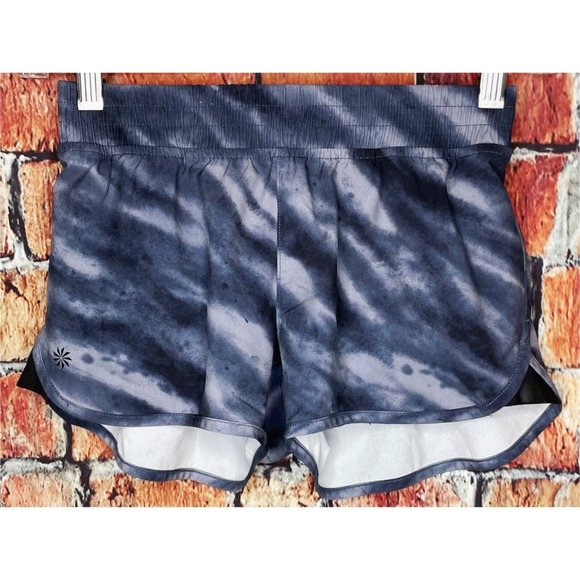 Athleta Other - Athleta Girl Tie Dye Dark Blue 2.5" Inseam Athletic Lined Shorts Medium 8-10